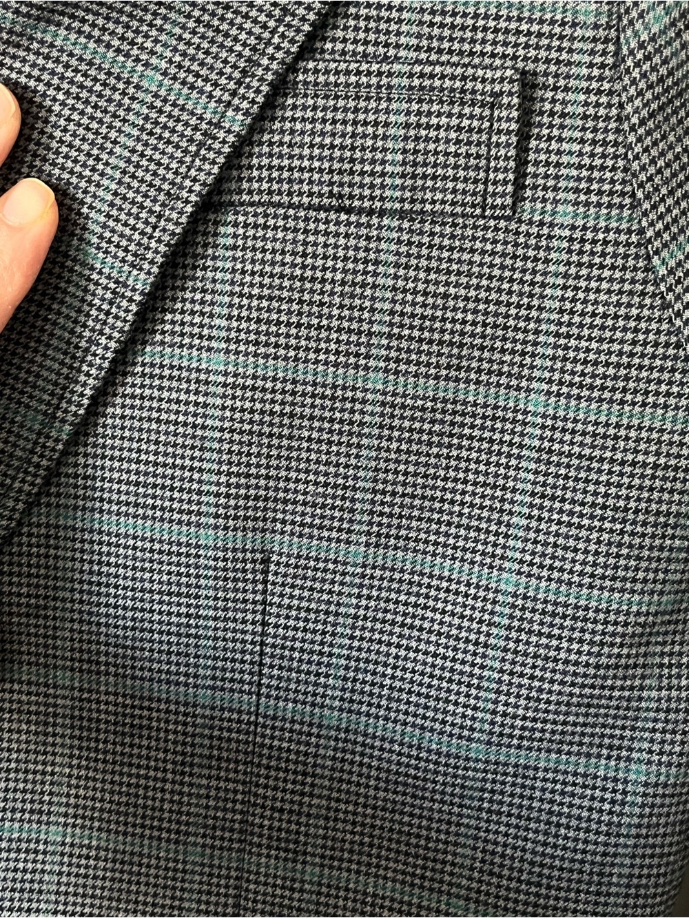 Prada retail Gray Plaid Single-Breasted Blazer- Large - Picture 7 of 11